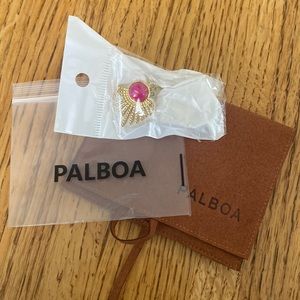 NEW Palboa dainty pink gold earrings